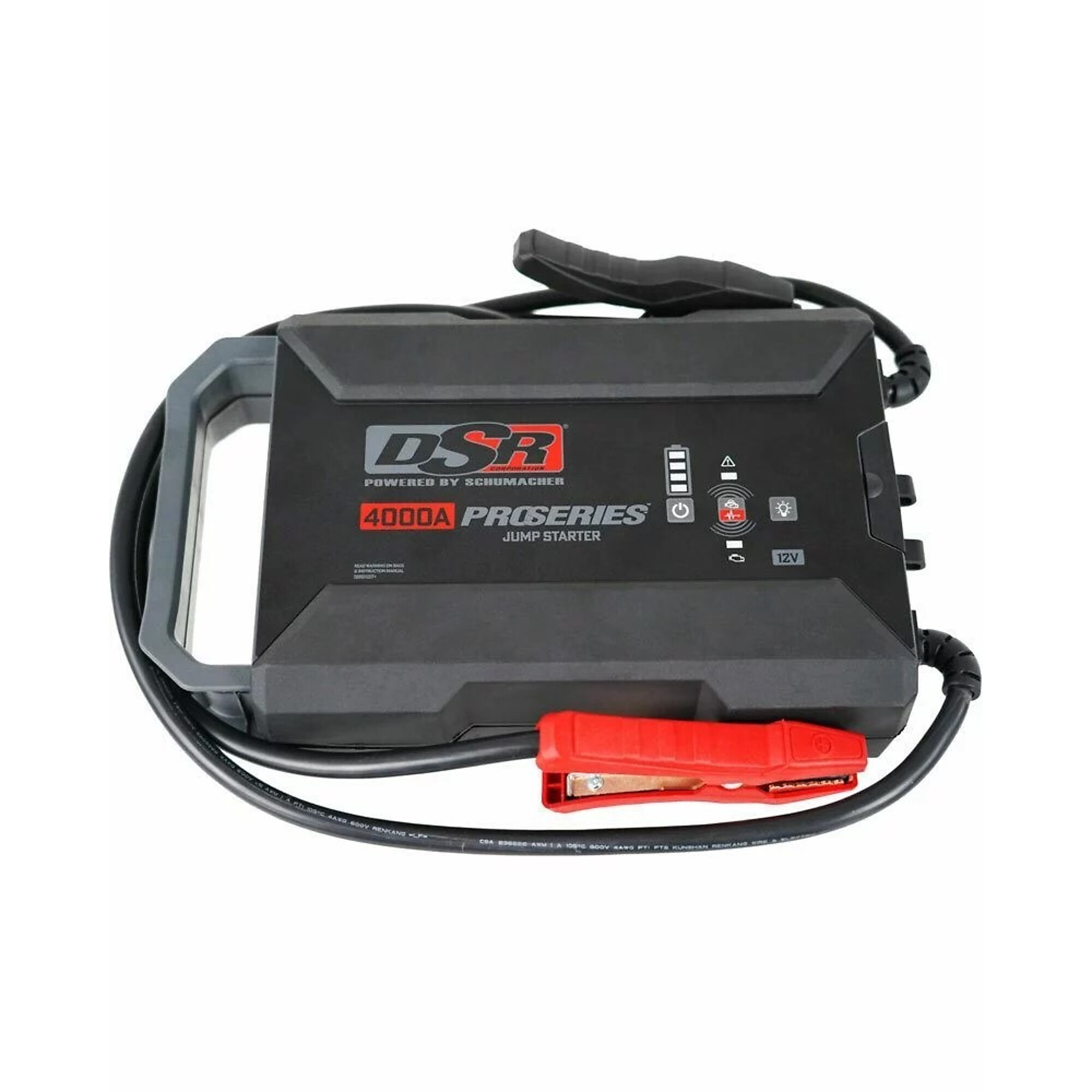 Schumacher DSR, 4000 Amp Lithium Jump Starter, Volts 6/12 Max. Amps 4000 Model# DSR164